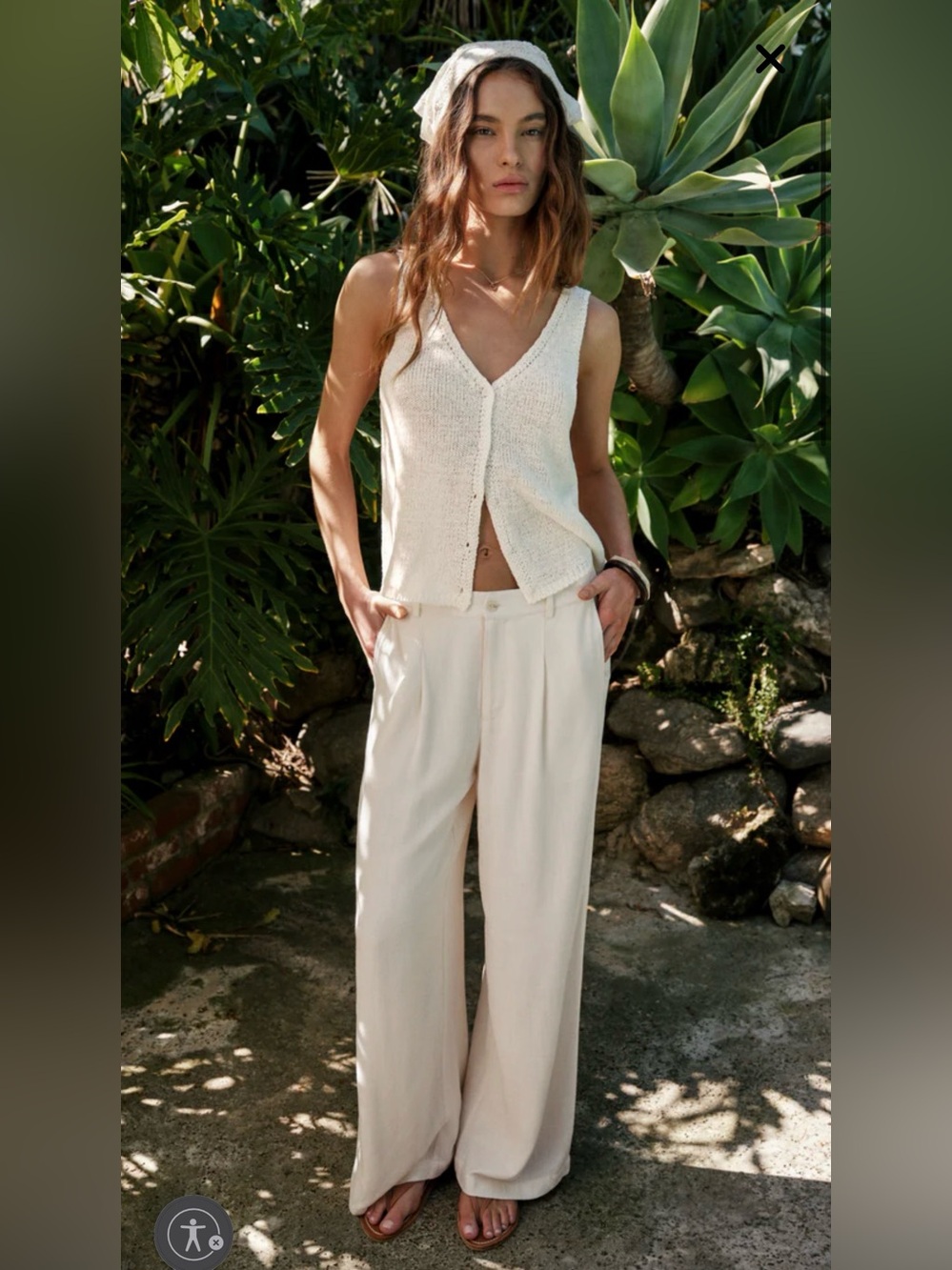 Z Supply Linen Vista Pant- Sea Salt